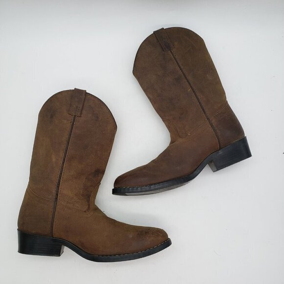 Masterson Boot Co Women's Western Cowboy Boots Sz 6 D Brown Leather RB2000Y - Picture 5 of 11